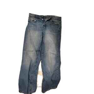 Denim & Co Blue Relaxed Stretched Jeans 32x32